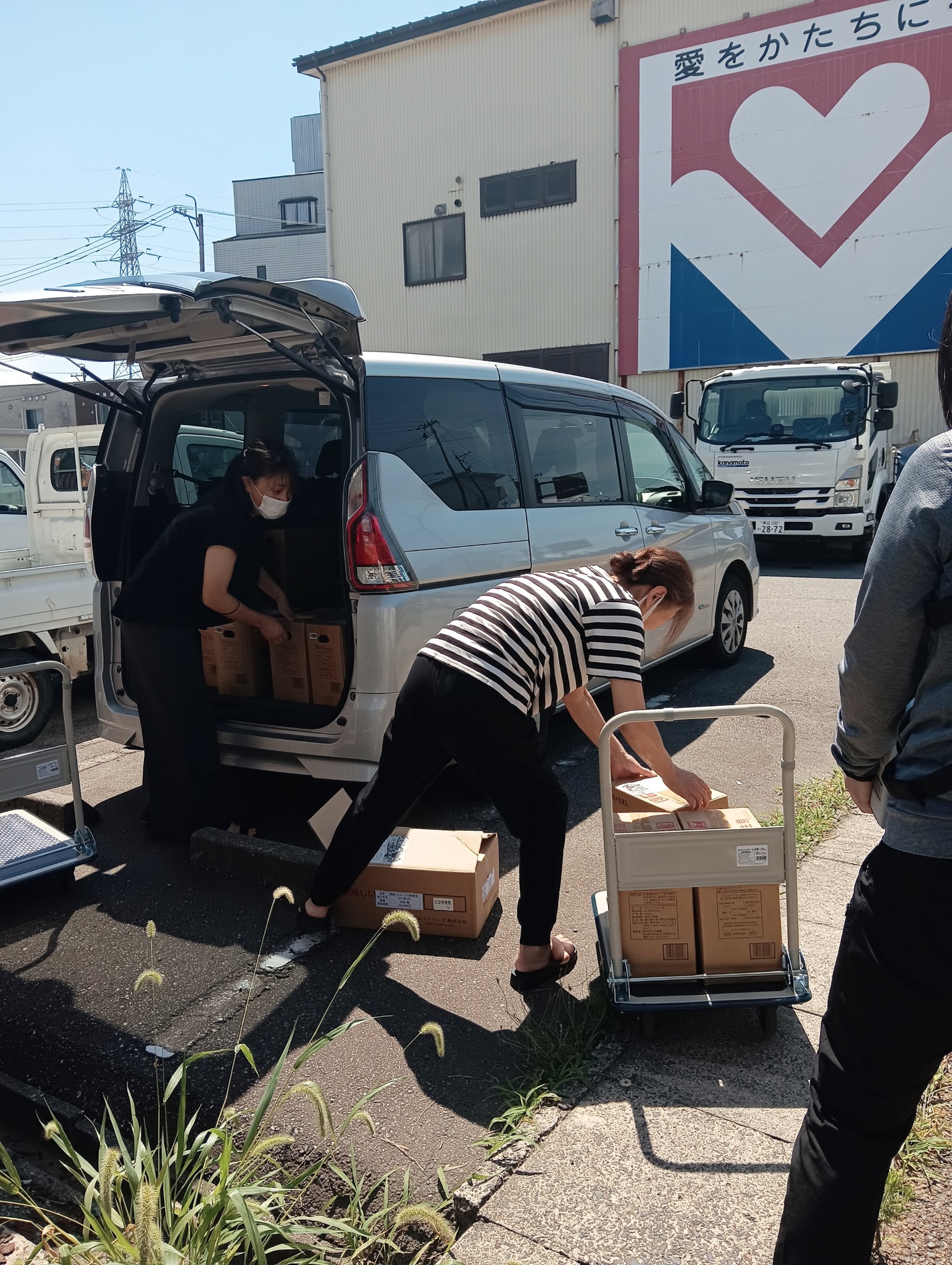 穴水町の児童養護施設へ支援物資をお渡ししました